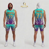 7v7 Uniform Teal, Purple and Gold
