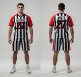 Custom Black White Lacrosse Uniforms