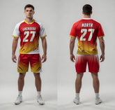 Custom Red Lacrosse Uniforms