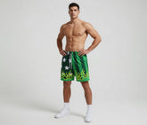 Custom Sublimation Starry Sky Flame Print Shorts