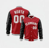 Custom Red Black Varsity Jackets