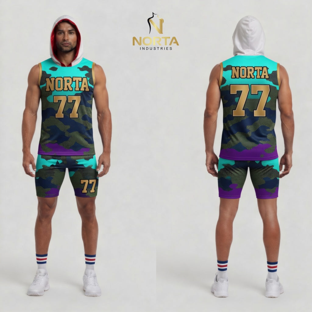 7v7 Uniform Neon and Purple