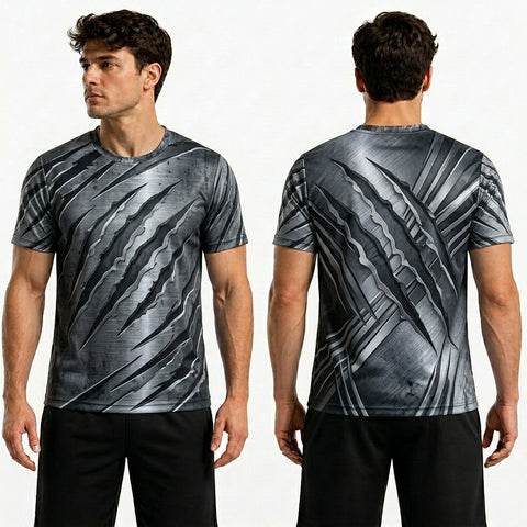 Spiral Design Polyester T Shirts