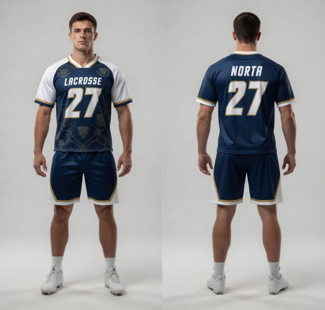Custom Navy Lacrosse Uniforms