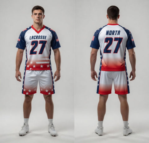 Custom Texas Orange Lacrosse Uniforms