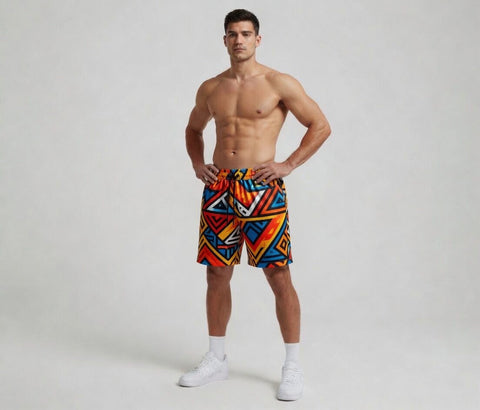 Custom Sublimation Texas Flag Lined Shorts
