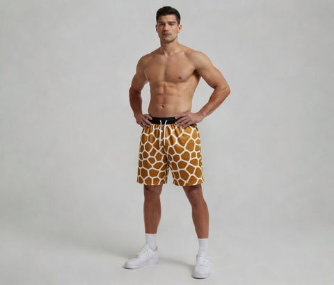 Custom Sublimation Giraffe Skin Print Shorts