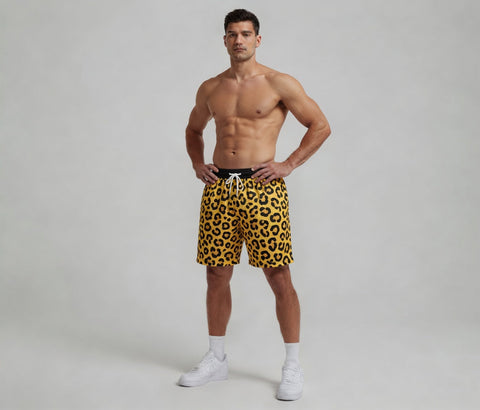 Custom Sublimation Starry Sky Flame Print Shorts