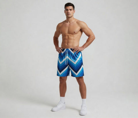 Custom Sublimation Missoni Multicolor Shorts