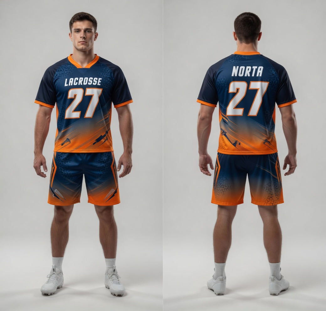 Custom Texas Orange Lacrosse Uniforms