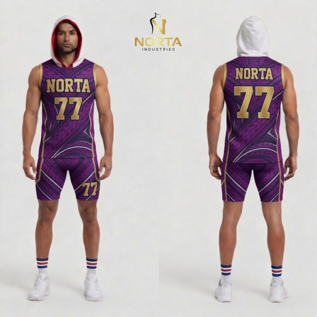 7v7 Uniform Purple Gold
