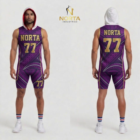 7v7 Uniform Purple Gold