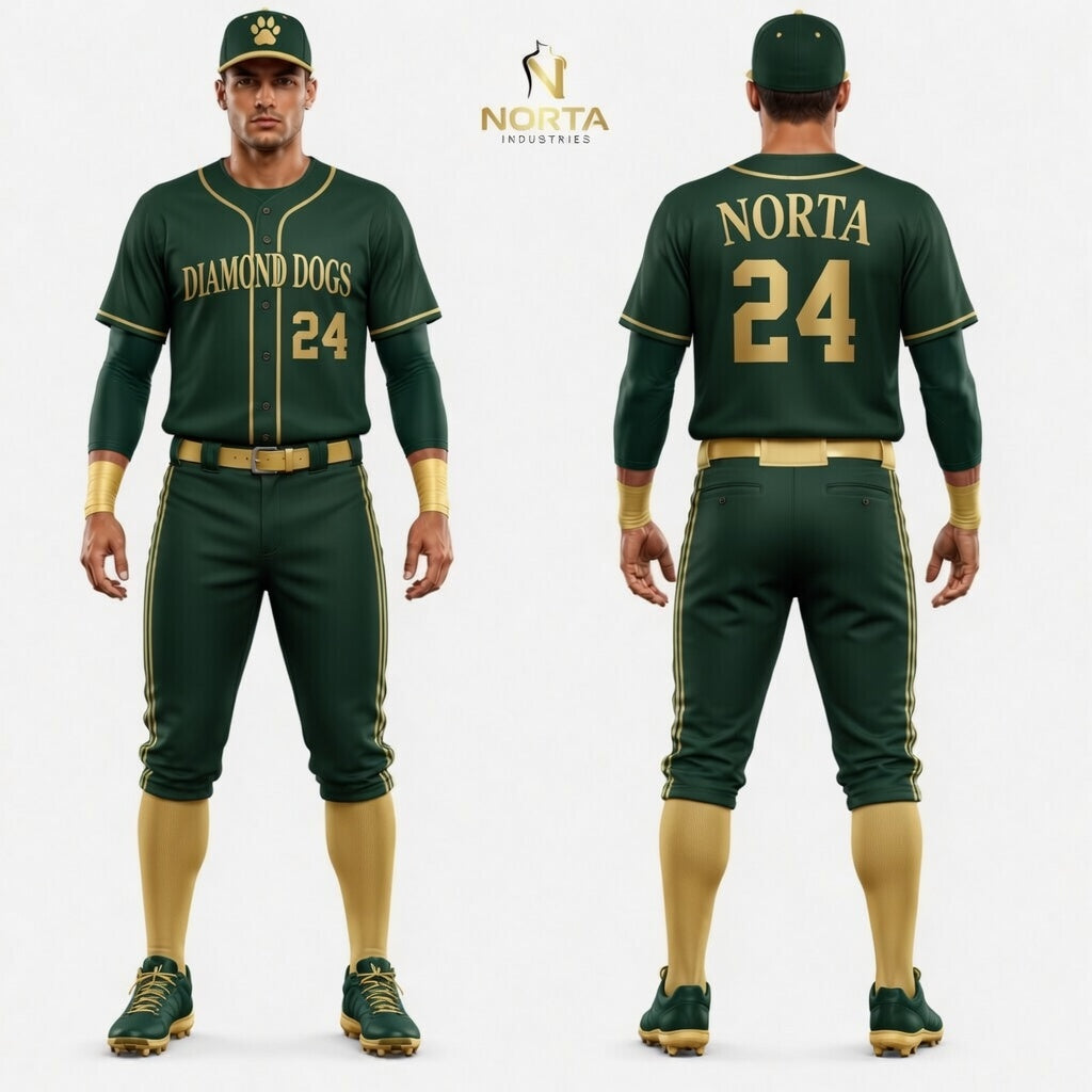 Sublimation Diamond Dogs Baseball Uniform