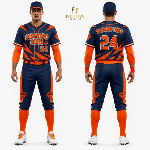 Sublimation Diamond Dogs Baseball Uniform