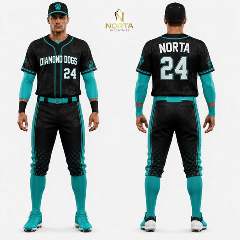 Sublimation Diamond Dogs Baseball Uniform