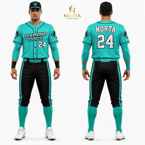 Sublimation Diamond Dogs Baseball Uniform