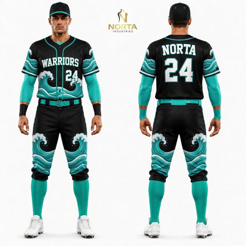 Sublimation Warriors Baseball Uniform